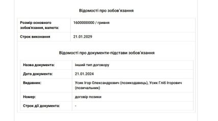 Позикодавець – Ігор Усик. Скриншот реєстру прав на нерухоме майно