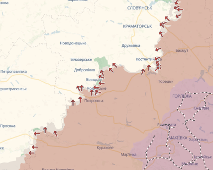 Покровское направление на карте