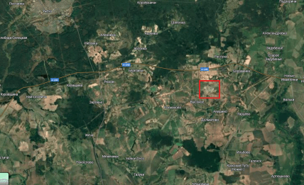 Станция "Унеча" на карте Брянской области РФ