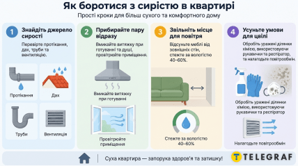 Как правильно убирать сырость в квартире