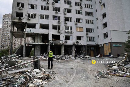Последствия удара России по Дарницкому району Киева 6.07.2026