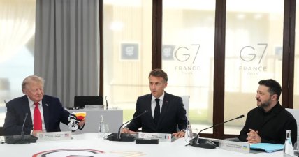 Отдельная рабочая сессия на саммите G7 была посвящена Украине. Фото Радио Свобода
