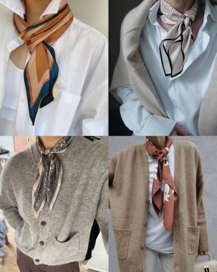 Шелковые платки в стильных образах