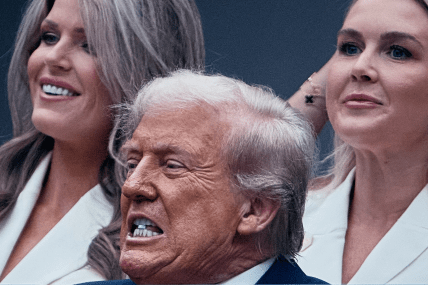 Трамп із таблеткою в зубах