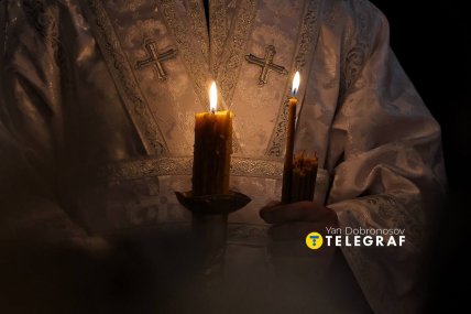 Службу провів настоятель ПЦУ Епіфаній у стінах Володимирського собору