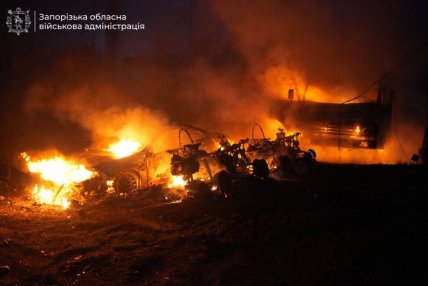 Росія вдарила по автостоянці у Запоріжжі 15.04.2026