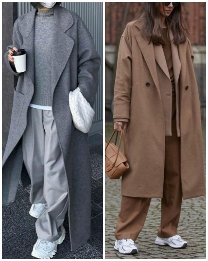 пальто кросівки