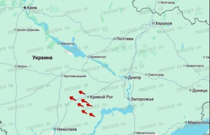 Направление движения ракет