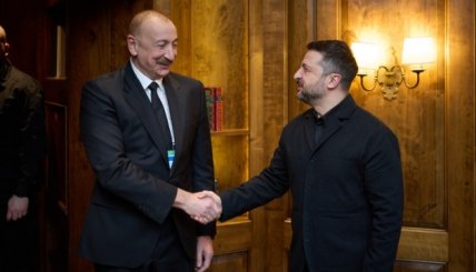 Одна з попередніх зустрічей Зеленського та Алієва