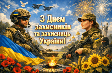 День захисників та захисниць України, вітання, листівки, картинки
