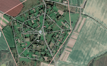 Современный спутниковый снимок села