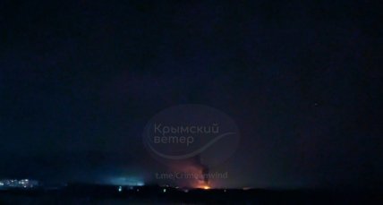 Пожежа поблизу Феодосії