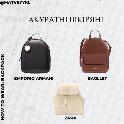 Модні рюкзаки