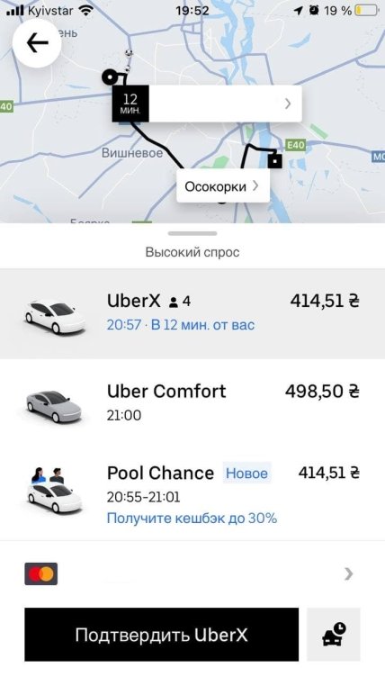 Стоимость такси в Киеве