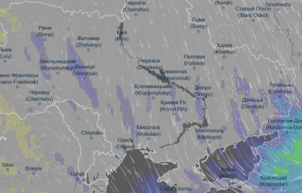 Погодна карта 13 грудня 2025