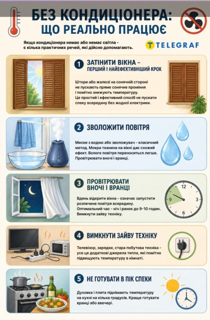Як можна знизити температуру в будинку
