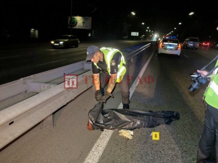 авария с пешеходом ночью 22 июня Киев