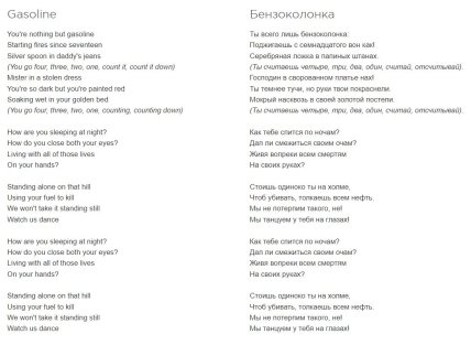 Måneskin — GASOLINE: текст песни с переводом