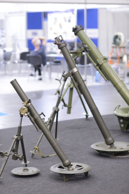 Украинские минометы на выставке