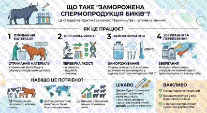 Для чого заморожують сперму бугаїв