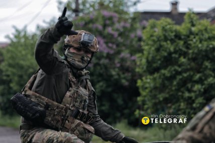 Українські захисники в Дружківці