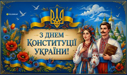 День Конституции Украины 2026 картинки поздравление открытки