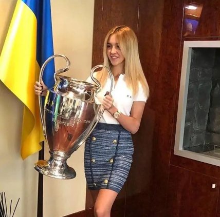 Анастасия Павелко с Кубком чемпионов