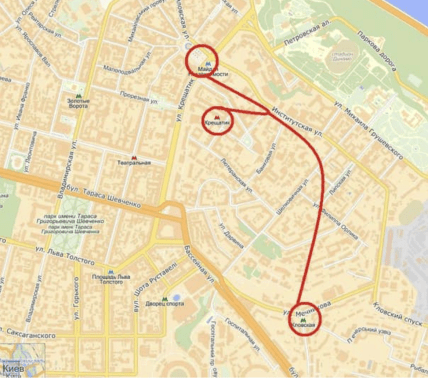 Служебная ветвь метро в Киеве