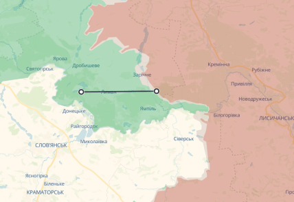 Як далеко доведеться відвести війська Україні біля Лимана/Deepstate