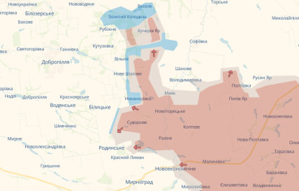 Покровское направление на карте Deepstate