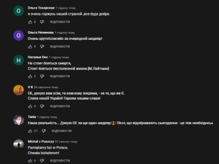 Океан Ельзи — Квіти мінних зон: реакция сети