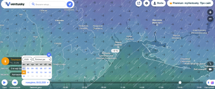 Погода в Одессе на 9 февраля