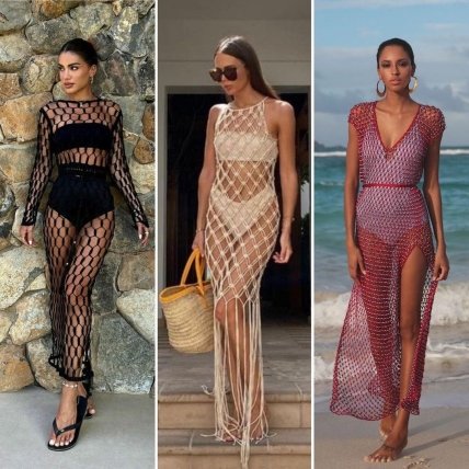 Пляжные образы с сеткой