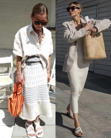 Летние образы с трикотажем