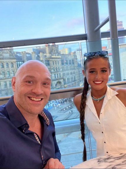 Тайсон Ф’юрі з дочкою Венесуелою