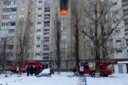 В Днепродзержинске произошел пожар в многоэтажке