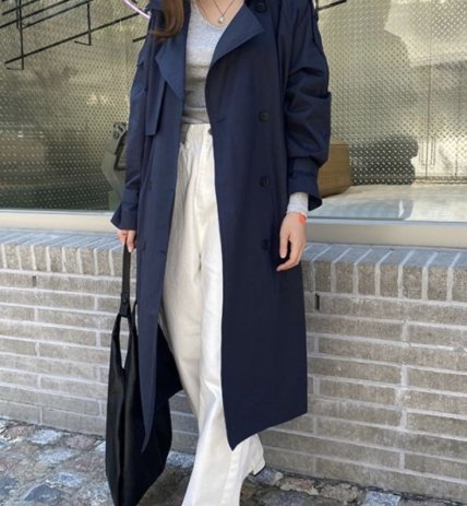 Темно-синій тренч