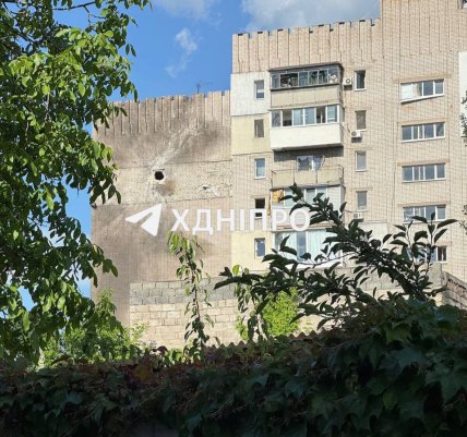 Місце влучання російського БПЛА