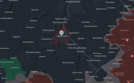 Де на карті знаходиться Дружківка