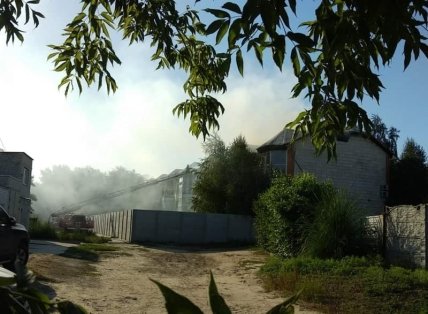 Пожар в Мелитополе 15 июля