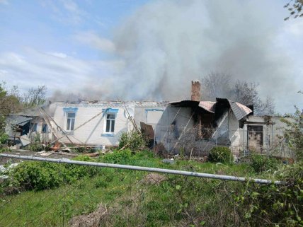 Последствия атаки в Одноробовке Харьковской области