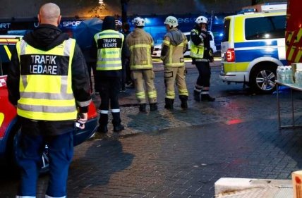 Взрыв и пожар в шведском Гетеборге