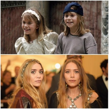 Сестры Эшли и Мэри-Кейт Олсен раньше и сейчас