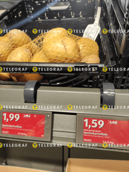 Цена на картофель в Германии