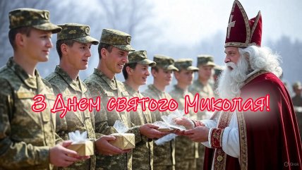 з Днем святого Миколая, листівки, привітання, картинки