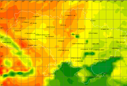 температура в Украине сегодня 21 сентября