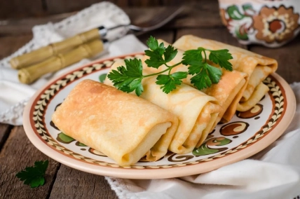 Блинчики с мясом