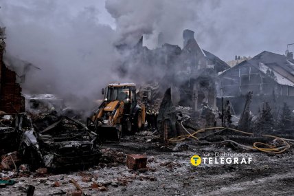 Наслідки російської атаки по Софіївській Борщагівці 22 лютого