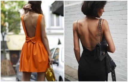 Платье с открытой спиной