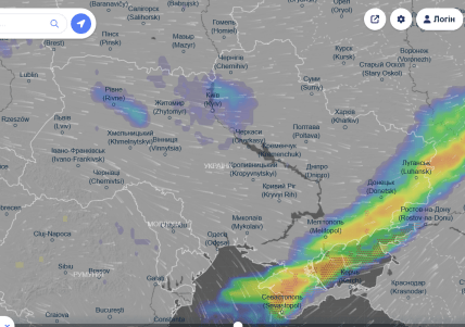 Прогноз опадів на 6 вересня